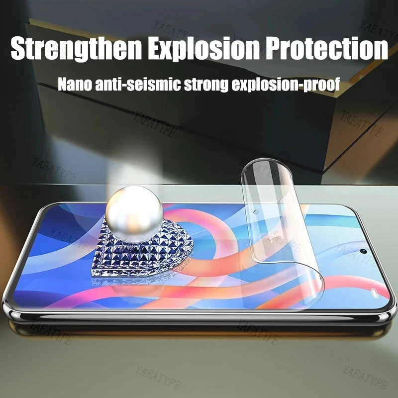 3 stücke Hydrogel Film Für Xiaomi Poco X5 X4 X3 F5 Pro Screen Protector M5 M5S M3 M4 M6 f3 F4 GT Schutz – Detail 4