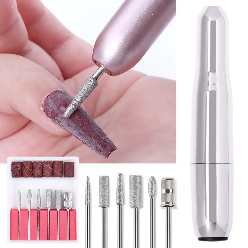 High-Speed Electric Nail Drill Machine Portable with Drill Bits Manicure Mill Equipment Dead Skin Removal Professional