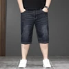 New Summer Denim Short Jeans Men Plus Size M-44 46 48 Fatty Guys Middle Pants Trendy Cowboy Short Pant Male High Quality Brand 2