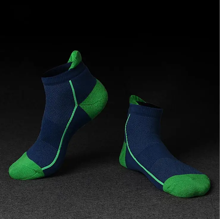 5 Paar/Set Herrensocken aus Baumwolle für Sport, Basketball, Laufen, Hochwertige Komfortable Atmungsaktive Neue Männer-Socken – Detail 3