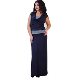 Big size 6XL Summer Dress Women Casual short sleeve stripe patchwork long dresses plus size women clothing 6xl dress Clearance