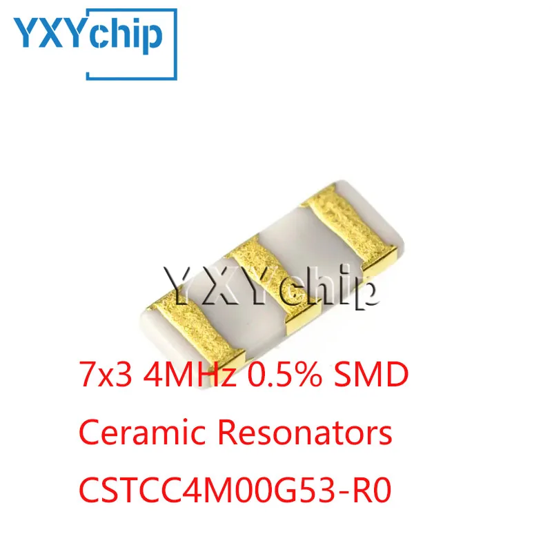 10pcs 7x3 4mhz 0.5% Smd Ceramic Resonators Cstcc4m00g53-r0 Passive Crystal Oscillator New Original