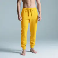 Men's Pure Color Loose-fit Straight-leg Summer Casual Pants Lightweight Draped Wide-leg Sweatpants Comfortable Long Trousers