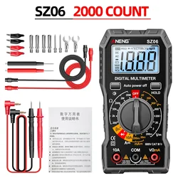 Advanced Smart Digital Multimeter for Voltage, Current, and Resistance Testing (SZ06 Black Pro)