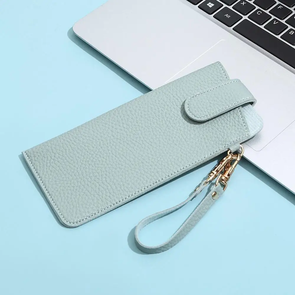 Lychee Pattern Water-Resistant PU Leather Eyewear Case - Durable & Easy to Maintain