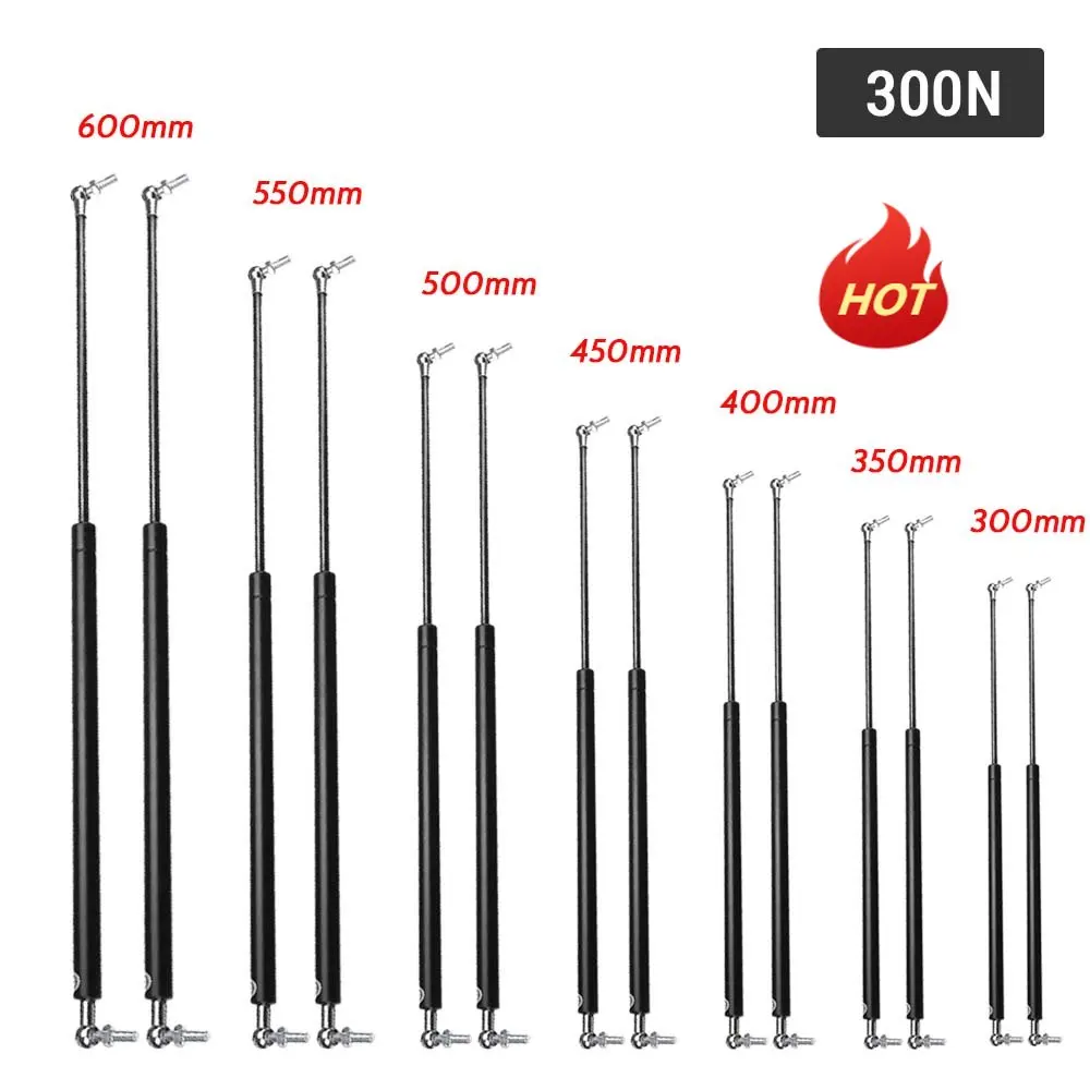 Molleggio a molla a gas idraulico Supporto per sollevamento coperchio 500mm Distanza centrale corsa 200mm Pressione 100N Elevata affidabilità(Cabinet Type A