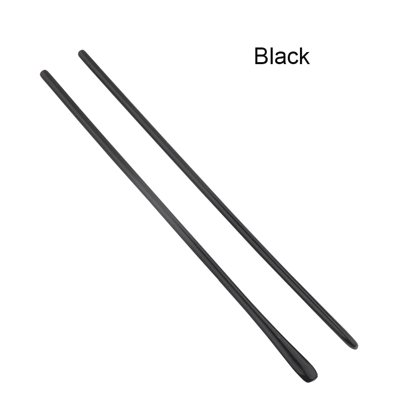 20pcs 긴 갈색 검은 플라스틱 사원 팁 금속 사원 안경 안경 사원 팁 안경 다리 006