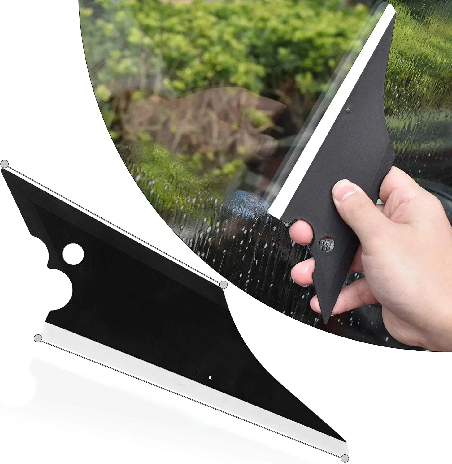 Fish Shape Car Foil Film Squeegee Window Tint Tool Car Sticker Install Scraper Carbon Fiber Wrap Household Cleaning Tool