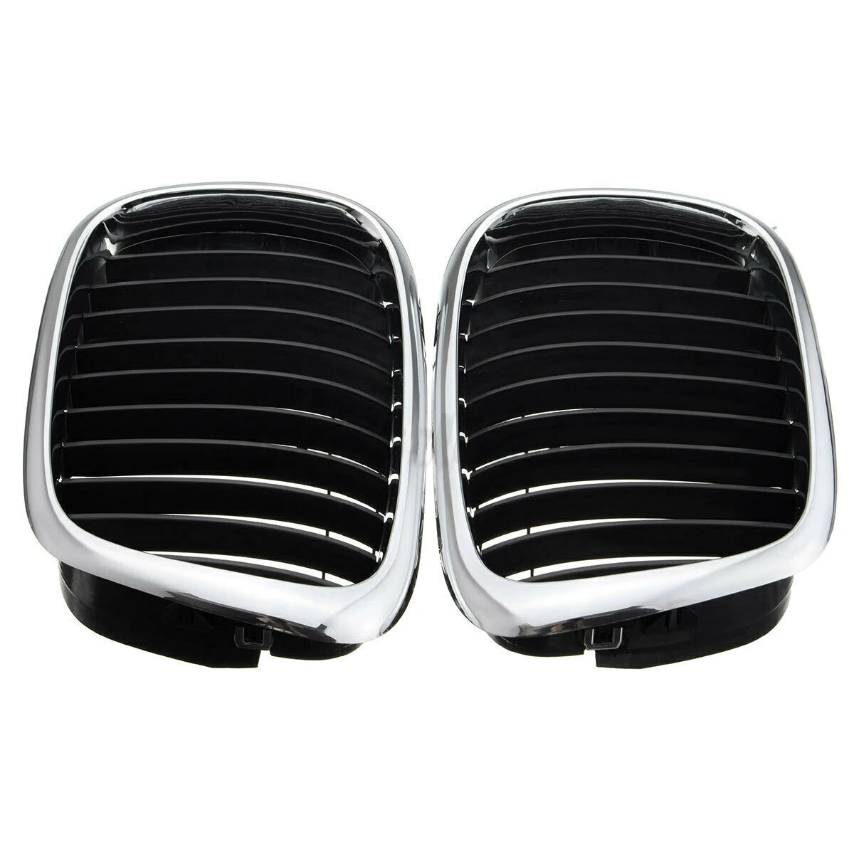 전면 키드니 후드 그릴, BMW 5 시리즈 E39 M5 530I 540I 525I 1997-2003 (크롬 + 블랙) 51137005837