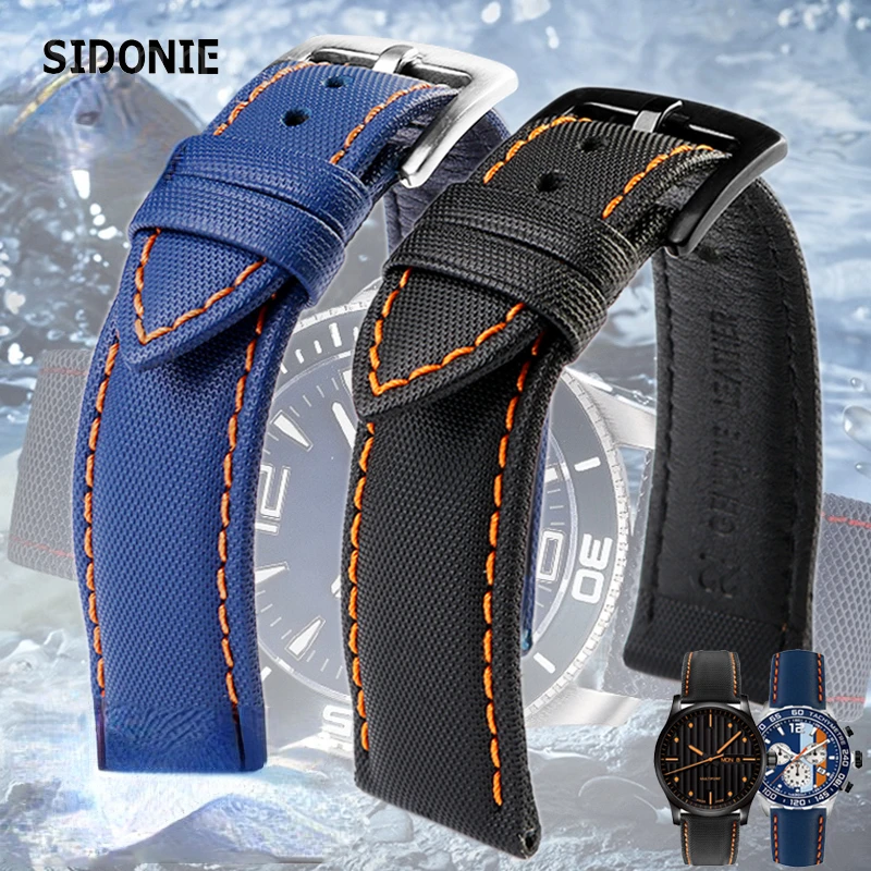 Cinturino Per Tag Heuer Racing F1 Racing Car Racing Rossini 519955 Cinturino Per Orologio In Tela Di Nylon In Fibra Americana