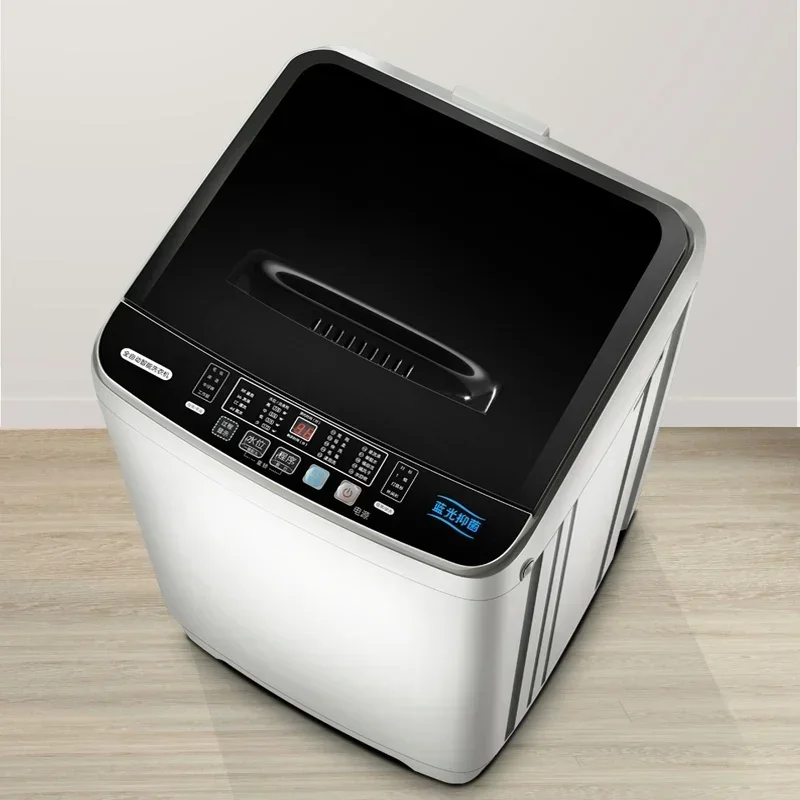 Household large-capacity Automatic washing machine  rental dormitory Small blue light bacteriostatic washing machine 3