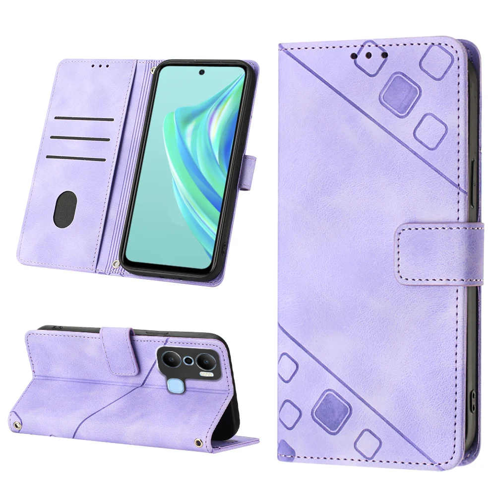 Leather Phone Wallet Case & Stand with Card Flip Cover