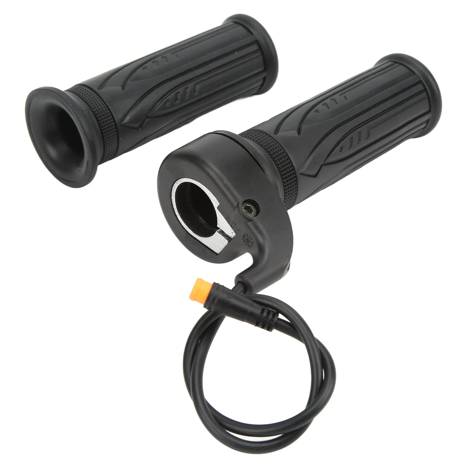 Electric Bike Throttle Grip 3 Pin Anti Slip 1 Pair Waterproof for 22.2mm Handlebar