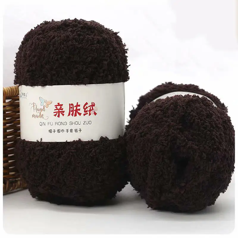 Luxurious Soft Chenille Yarn for DIY Knitting and Crochet Projects