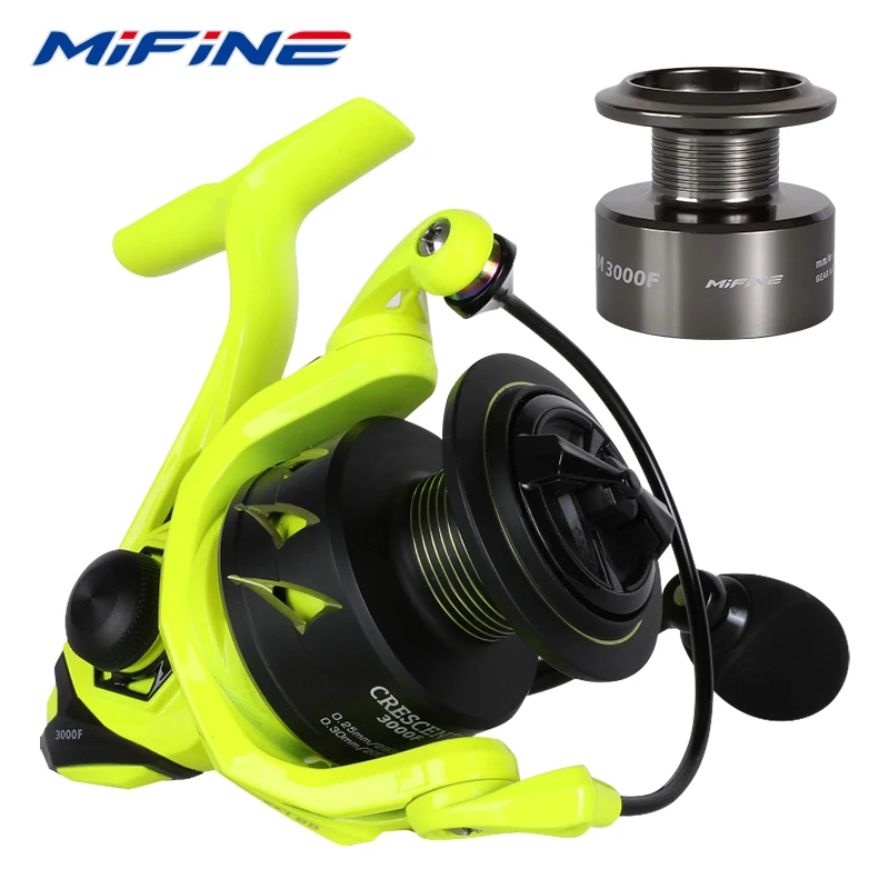 Abu Garcia Fishing Reel Reviews MIFINE CRESCENT Spinning Reels With Metal  Spare Spool, Fishing Wheel, Bass Pike Accessories, 2000-4000, Max Drag 12kg  AliExpress 18
