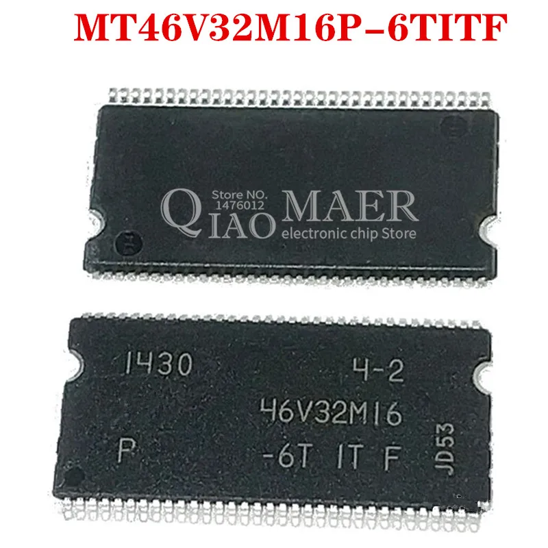 

5PCS MT46V32M16P-6T MT46V32M16 46V32M16 MT46V32M16P-6TF 32M * 16-bit DDR chip MT46V32M16P-6TITF