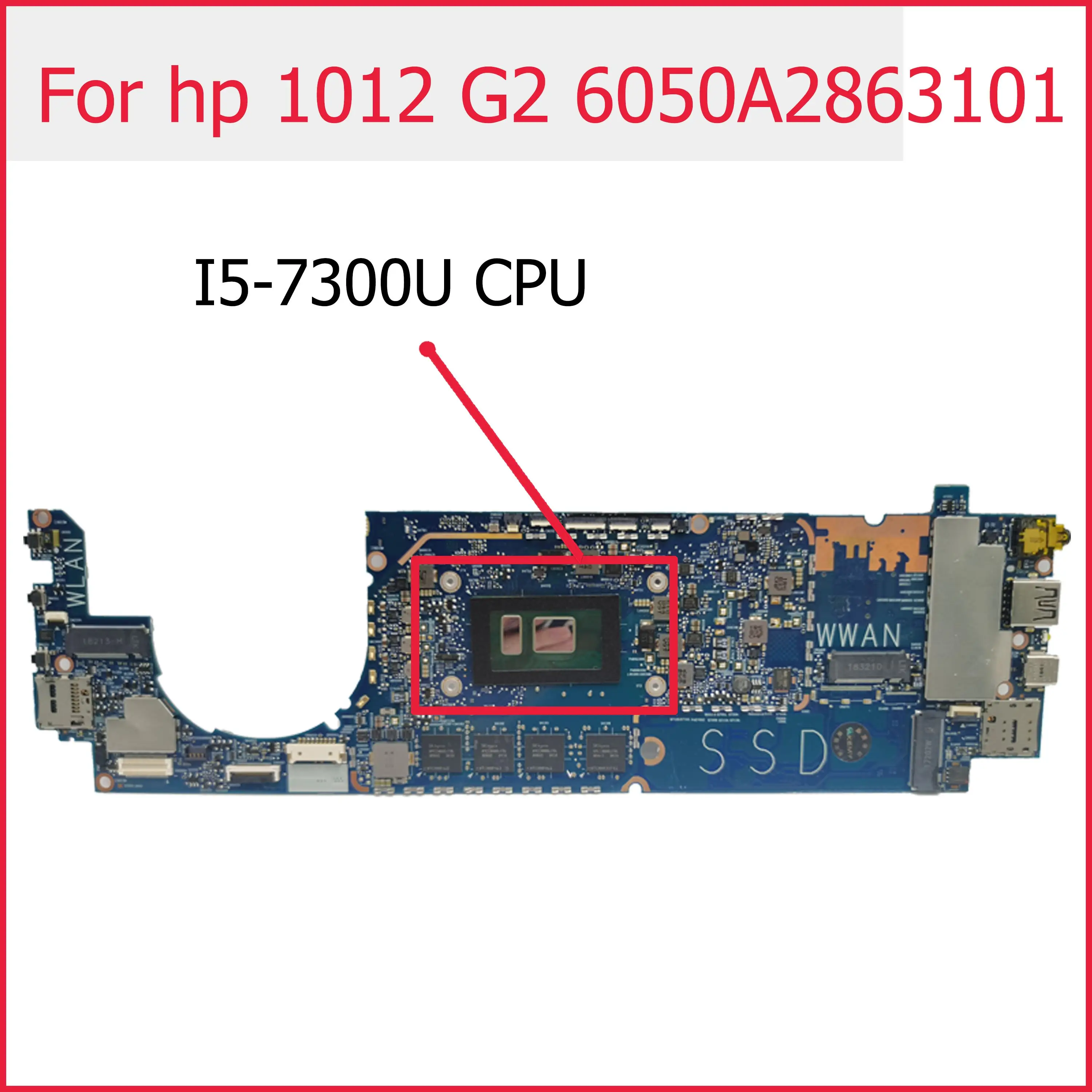 HSN-I07C 6050A2863101 для HP Elite x2 1012 G2 материнская плата ноутбука 923770-501 923770-601 923770-001 с