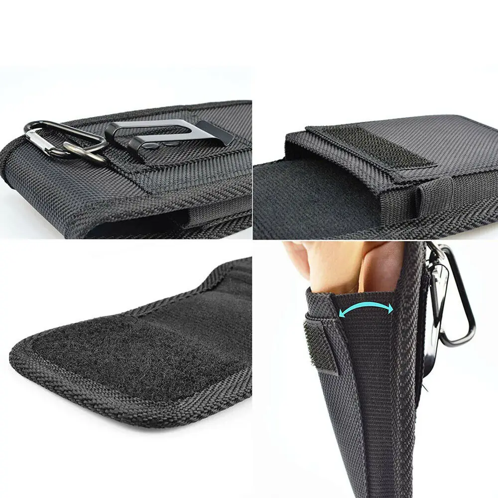 Borsa Cintura Uomo In Pelle PU Per Cellulare - Marsupio Con Portacarte E Portamonete - Impermeabile, Universale, Con Cinghia Da Polso - 17x8.5x3.5 Cm