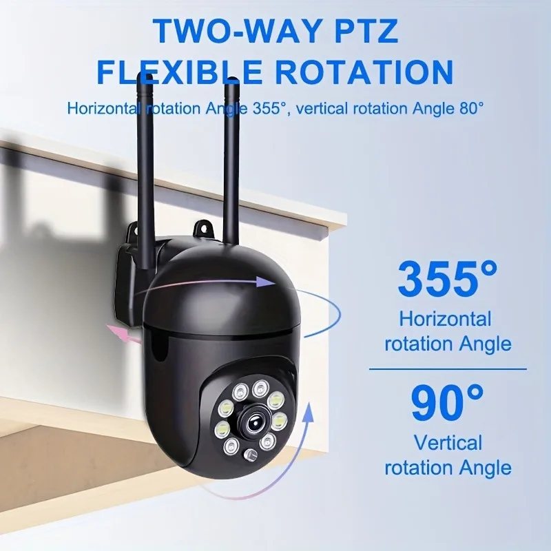 Ease Life APP Upgraded Black 5G Security Camera with Ease Life APPColor Night Vision Motion Detection Tracking IndoorOutdoor WiF 6