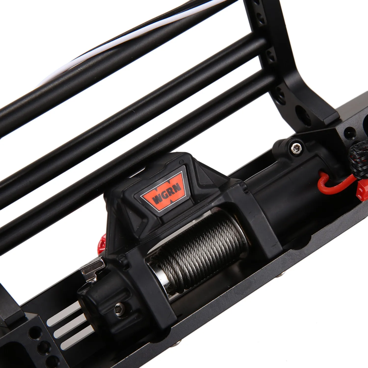 A23G 메탈 프론트 범퍼 (윈치 리모컨 시스템 포함) 1/10 RC 크롤러 트랙사스 TRX4 Axial SCX10 & SCX10 II 90046용