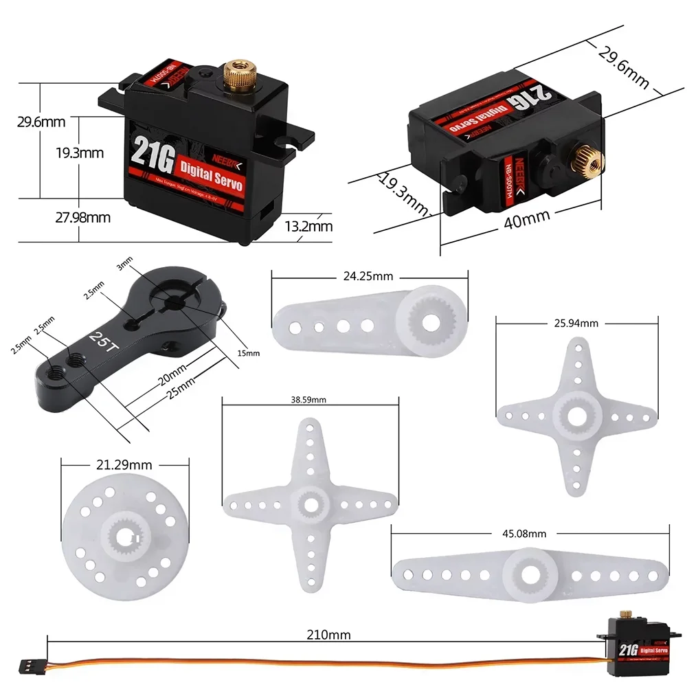 รูปสินค้า Digital RC Servo กันน้ำ สำหรับ RC รถ โดรน เรือ