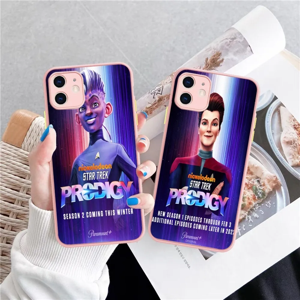 Custodia Per Telefono Star-Trek-Prodigy Per Iphone 14 11 12 13 Mini Pro Max 8 7 Plus X Xr Xs Max Cover Opaca Traslucida