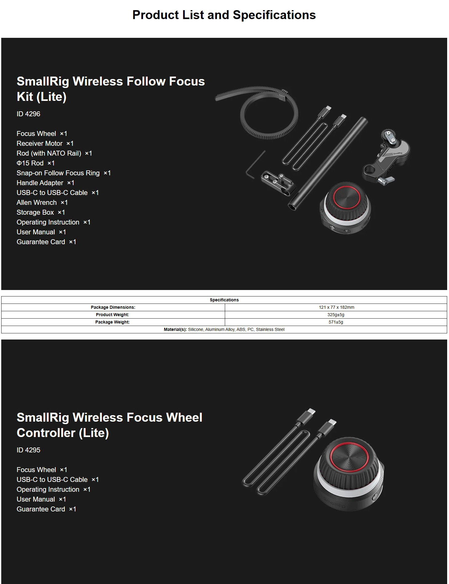 SmallRig 4297 Moteur Récepteur Sans Fil (léger) - Follow Focus - Achat