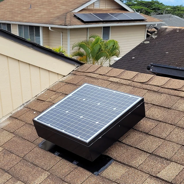 40 Watt 2040 Cfm Black Solar Powered Attic Fan Roof Vent For Roof Air Ventilation  Fan Without Electric Power - Tool Parts - AliExpress