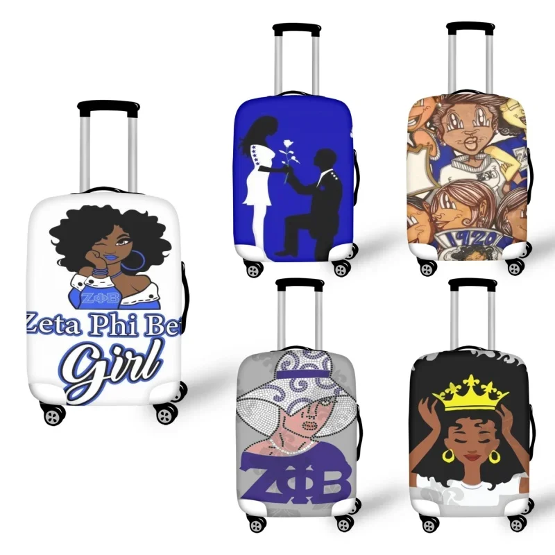 

Yikeluo Zeta Phi Beta Suitcase Protective Covers for Trolley Luggage Travel Accessories 18-32 Inch Boston Terrier Case Cover