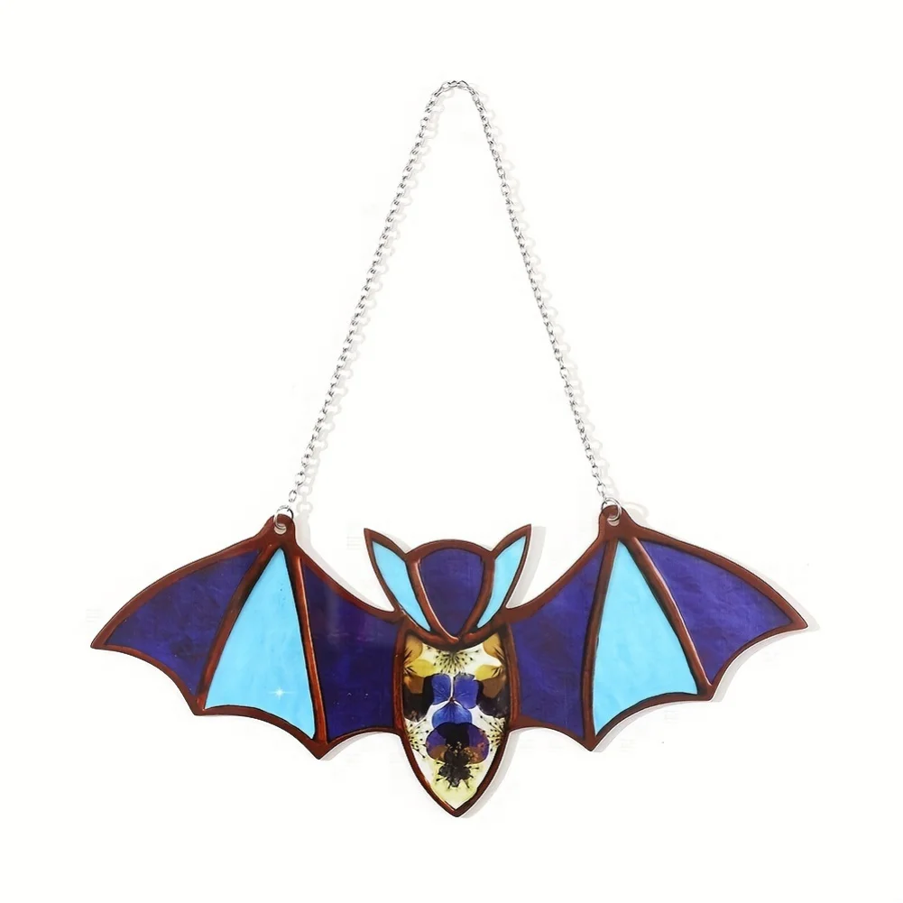 Suncatcher Hanging Colored Acrylic Bat Catcher Pendants Wind Chimes Window Car Art Pendant Home Decor