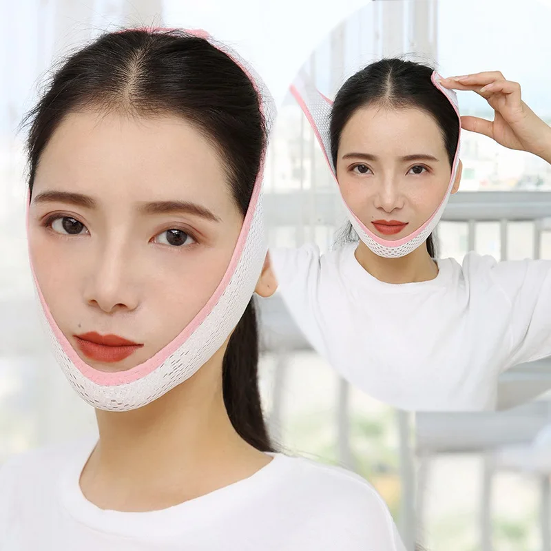 

Breathable V Face Cheek Lift Up Band Face Thin Mask Reduce Double Chin V-Line Shaping Bandage Anti Wrinkle Tension Firming Belt