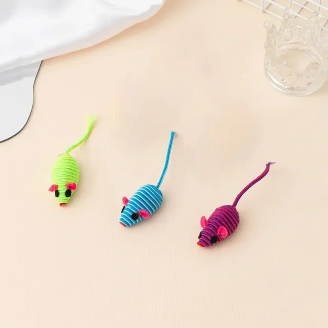 3Pcs Pet Cat Toys Color Winding Mouse Cat Toy Interactive Chewing Catching Playing Toys For Cats Kittens Pet Supplies 6