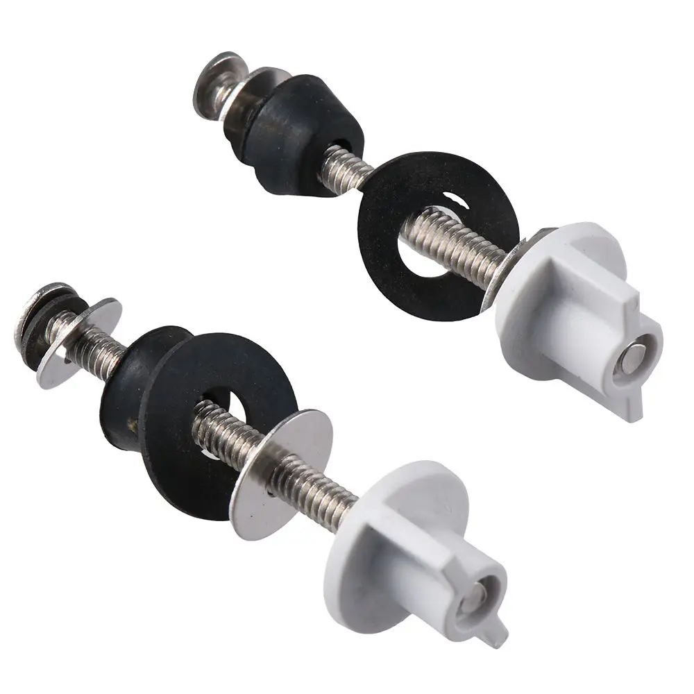 Toilet Seat Accessories Toilet Seat Screws Bolts Replacement Universal Stainless And Rubber Washers For Fixing Top Mount Toilet Seat 2 Pieces