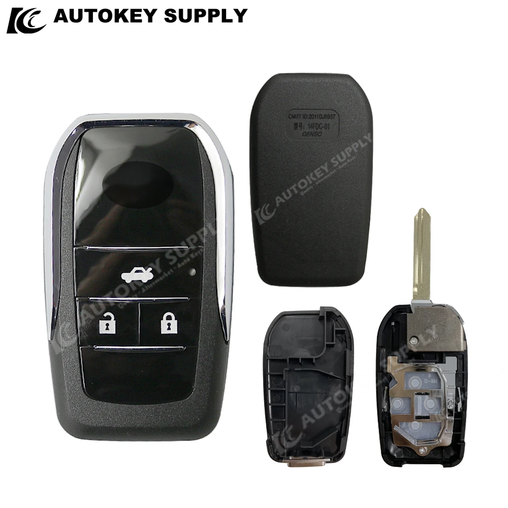 AutokeySupply для 3-кнопочного пульта Corolla/Yaris