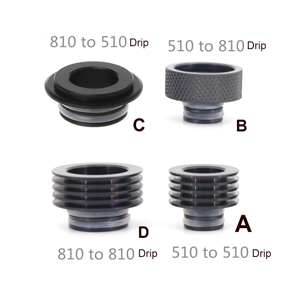 510 810 Drip To 510 810 Drip Tip Adapter Mouthpiece Heat Sink for MTL