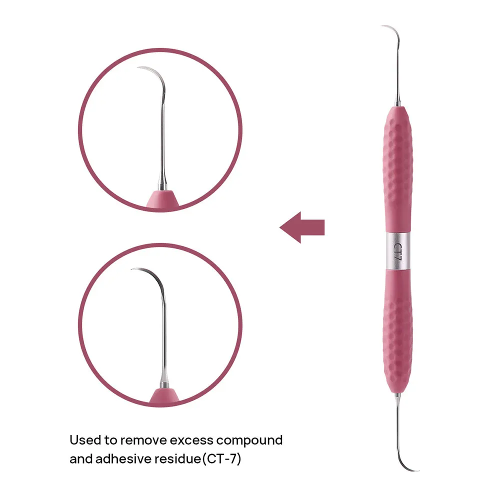 AZDENT Dental Harz Füllstoff Ästhetische Restaurierung Kit Silikon Griff Für LM Harz Messer Kunststoff Kommode Zahnmedizin Werkzeug Instrumen – Detail 14