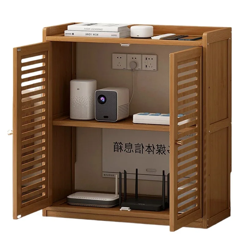 Free-Standing Router Organizer Spacious WiFi Box Cover Thickened Panels Ventilated Design for Heat Dissipation