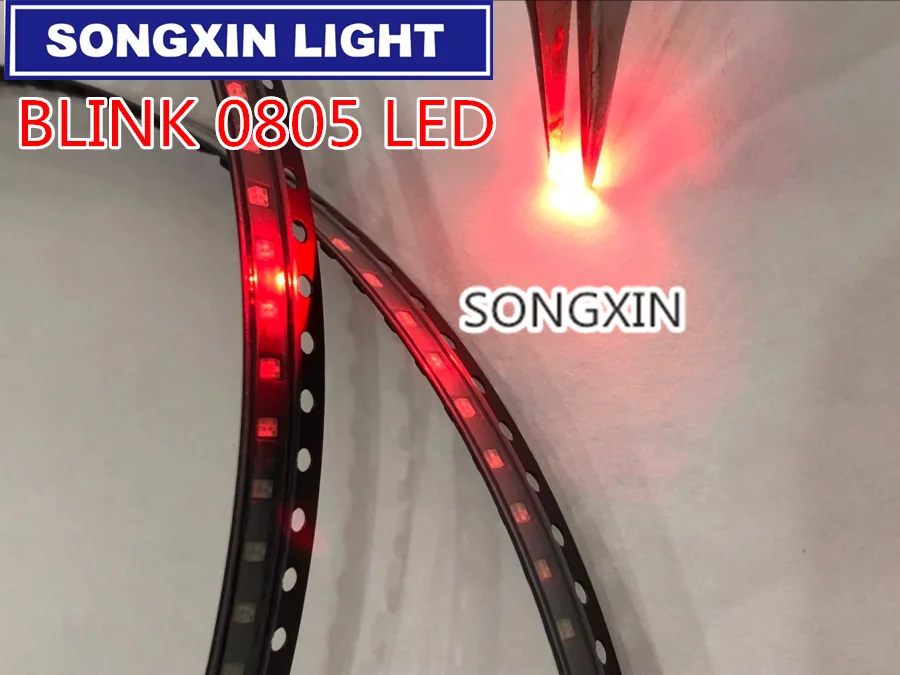 SAMIROB 1000 Stück 0805 Flash Blink Color LED SMD Dioden Warmweiß ROT Blau Grün Gelb Orange RGB Light Emitting Diode Alto – Detail 10