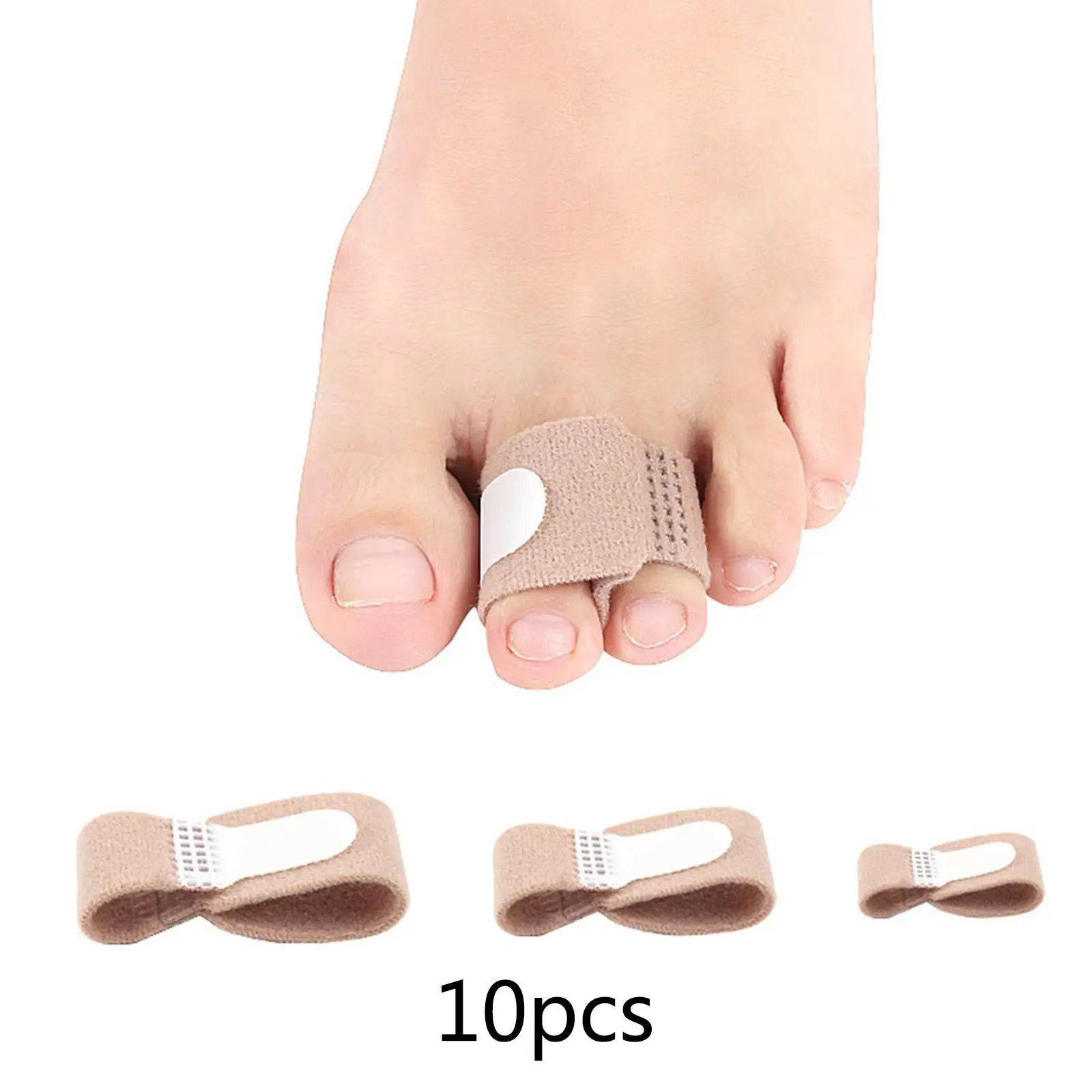 Pack-10 Finger Wraps Effective ,Easy to Use for Hammer Toe Elastic