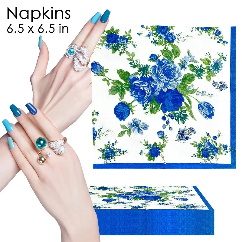 Paper Napkins Disposable Paper Placemats 20pcs/Pac DIY Dish Bone Bart Paper
