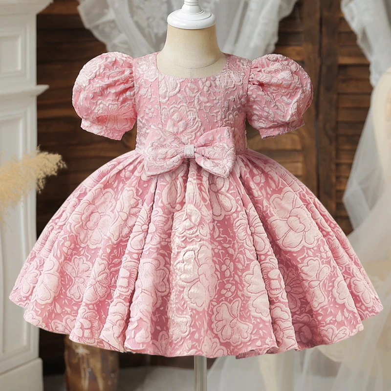 Baby Party Dresses for Girls 2023 Court Vintage Ceremony Birthday Party