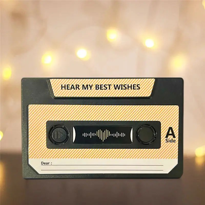 A01K-녹음용 음악 카드 녹음용 음성 카드 녹음 가능 300초 기념일 생일 선물 기록 가능 엽서 C