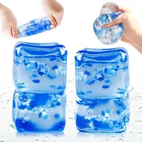 Mini 5*5cm Ice Cube Pinch Toy Stress Relief Tofu Shape Transparent Ice Block Mochi Sensory Toy Children 1