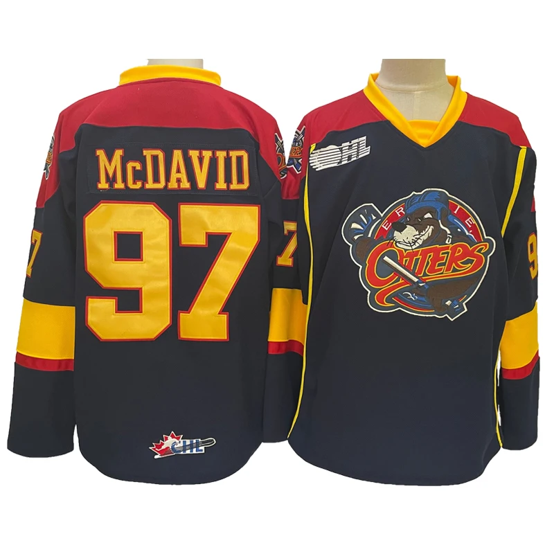 Connor McDavid Edmonton Oilers Reebok Custom Sewn Jersey