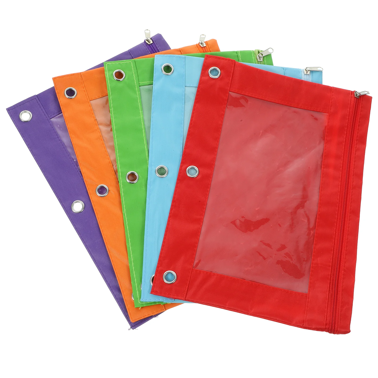 Binder Bags Binder Document Bags Pencil Pouches Blinder Pockets for office 5pcs