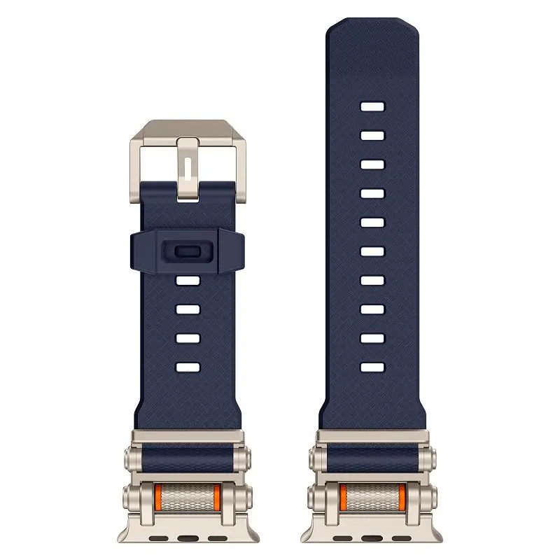Premium Durable Metal Connector Watch Strap with TPU Sport Band