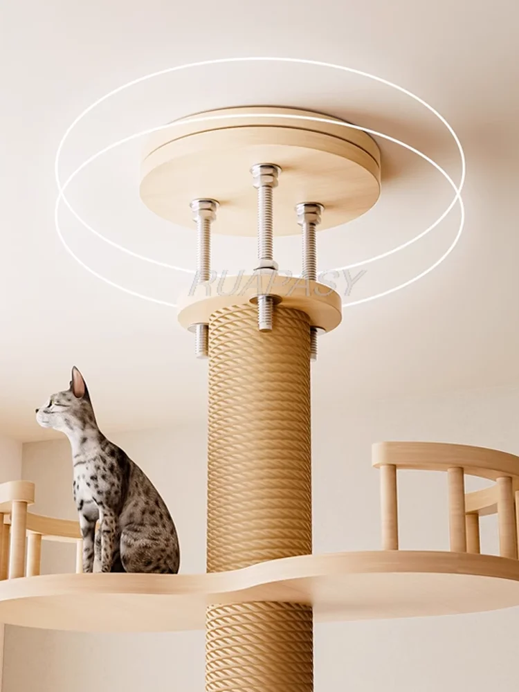 Tall Cat Tower Elegaif Floor To Ceiling Cat Tree Adjustable Height