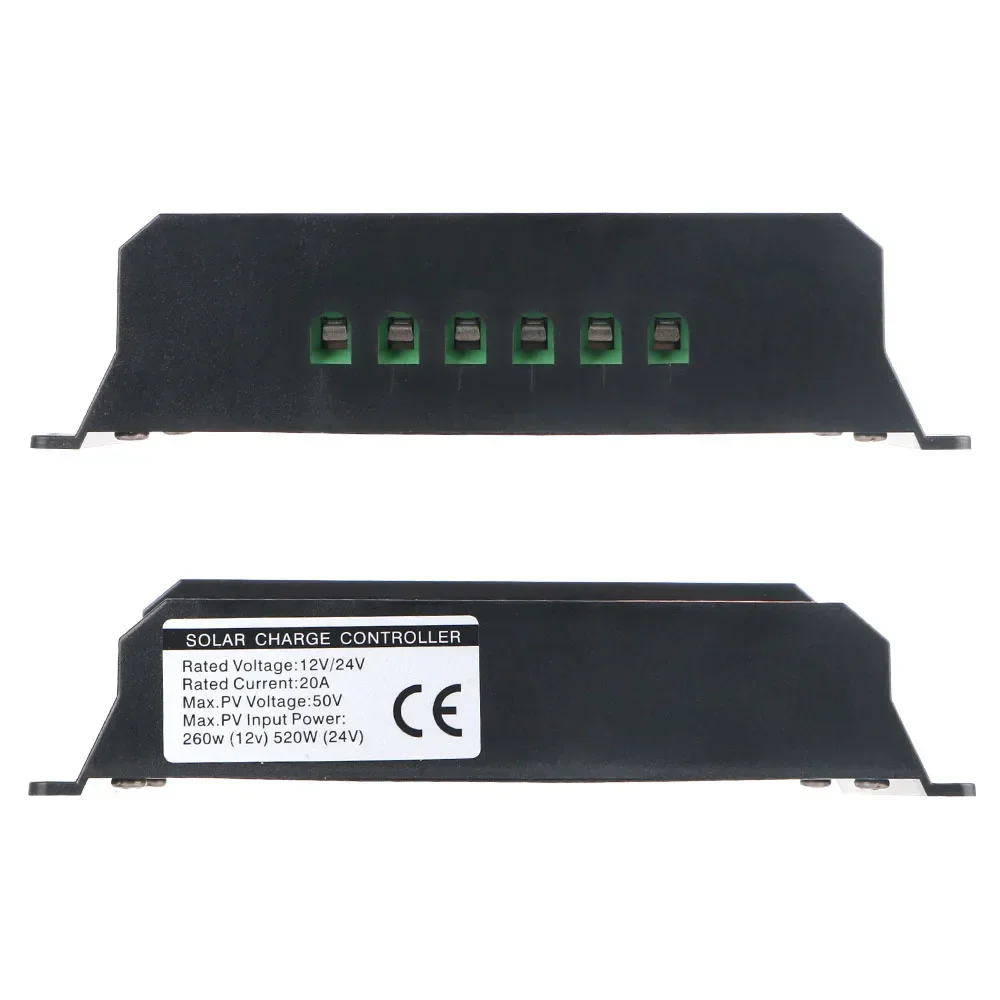 Solar Controller LCD Accessories 10A, 10A 20A 30A 12V 24V Automatic Identification Photovoltaic Regulator Color Screen Timer