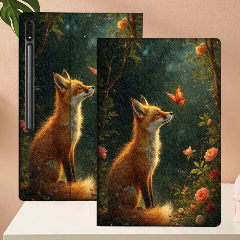 Charming Fox Design Tablet Case with Creative Pattern