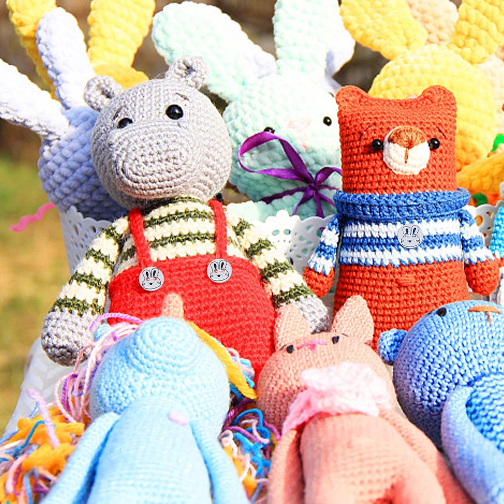  가디건 보관함 포함 플랫 의류, 귀여운 토끼 프린트 아트 공예, 어린이 바느질 액세서리, 수지 버튼 DIY, 150 개